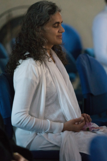 Woman meditating